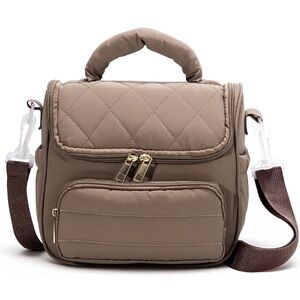 Lunch bag for Women portable insulated puffer lunch tote bag